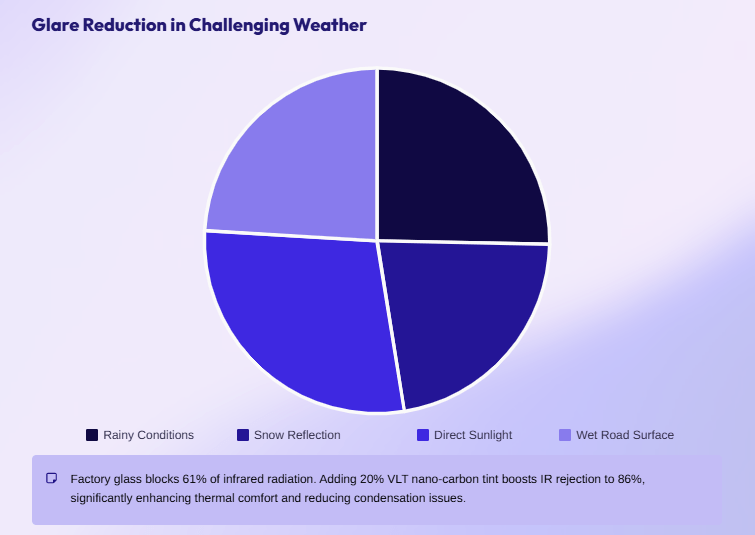 Glare Reduction in Challenging Weather